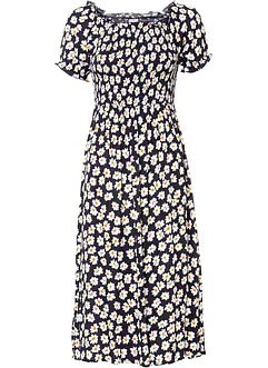 Gedessineerde midijurk van viscose, bonprix