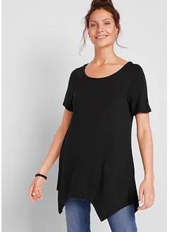 Puntig toelopend longshirt, korte mouw, bonprix