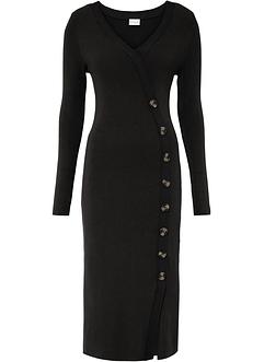 Gebreide jurk met knopen, BODYFLIRT