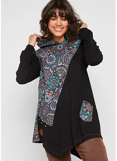 Puntig toelopend shirt van puur katoen, bonprix