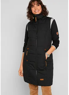 Lange bodywarmer met opstaande kraag, bonprix