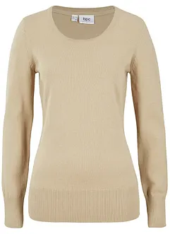 Basic trui met gerecycled materiaal, bonprix