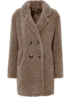 Korte oversized coat in wollen look, bonprix