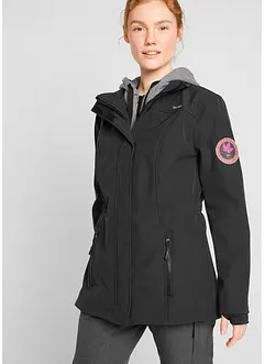 Lange softshell jas in layerlook, waterafstotend, bonprix