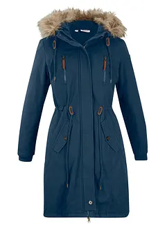 Winterparka met capuchon en imitatiebont, bonprix
