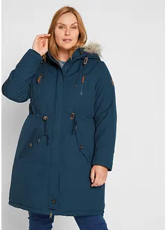 Winterparka met capuchon en imitatiebont, bonprix