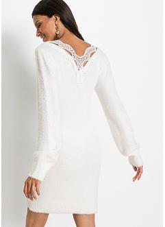 Gebreide jurk met kant, korte maten, BODYFLIRT boutique