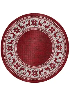 Rond vloerkleed met kerstmotieven, bonprix