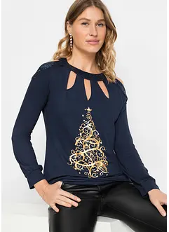 Shirt met kerstmotief, BODYFLIRT boutique