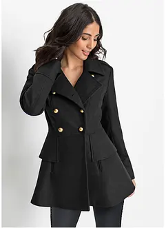 Korte coat in military style, bonprix