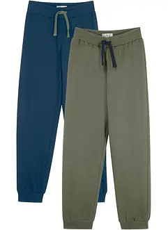 Sweatpants van puur katoen (set van 2), bonprix