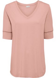 Bodyflirt Lang shirt roze-wit bloemenprint casual uitstraling Mode Shirts Lange shirts 