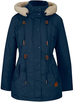 Gewatteerde parka met imitatiebont, bonprix