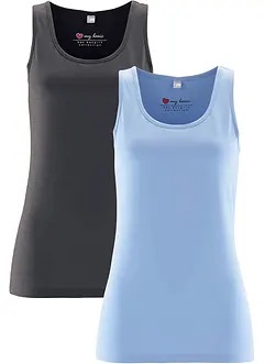 Stretch tanktop (set van 2), bonprix