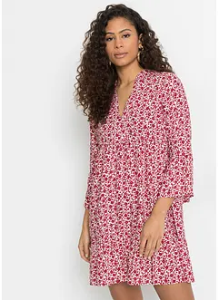 Mini jurk met volants van viscose, bonprix