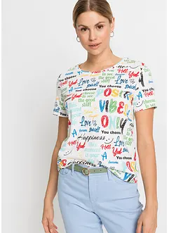 T-shirt in een zachte viscosemix, bonprix