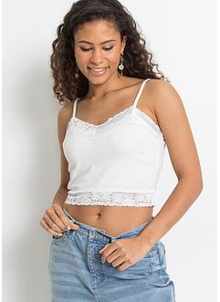 Cropped top met kant (set van 2), RAINBOW