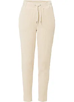 Broek in corduroy look met elastische band, bonprix