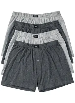 Wijde jersey boxershort (set van 4), bonprix