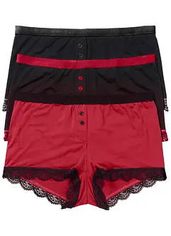 Microvezel dames boxer (set van 3), bonprix