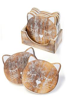 Onderzetters kat (set van 6), bpc living bonprix collection