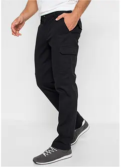 Regular fit stretch cargo thermobroek, straight, bonprix