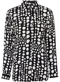 Gedessineerde, lange blouse van viscose, BODYFLIRT