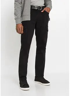 Slim fit stretch cargo broek, straight, bonprix