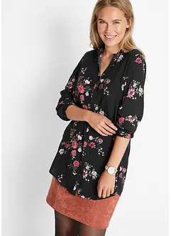 Lange blouse van viscose, wijd model, bonprix