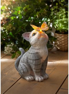 Solar decoratielamp kat met vlinder, bpc living bonprix collection