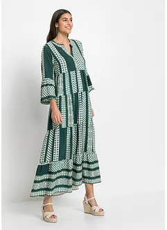 Maxi jurk met printvan soepele viscose, bonprix