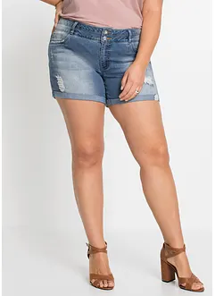 Jeans short met mid waist, bonprix