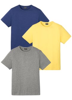 T-shirt van slub jersey (set van 3), bpc bonprix collection