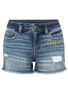 Jeans short met borduursel, bonprix