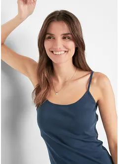 Spaghetti top van katoen (set van 3), bonprix