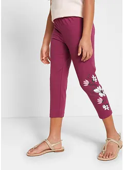 Meisjes 3/4 legging met biologisch katoen (set van 2), bonprix