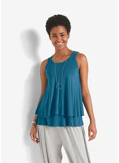 Dubbellaagse top van viscose, bonprix