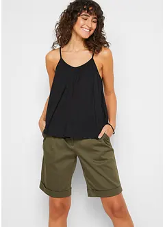 Top met spaghettibandjes van soepele viscose, bonprix