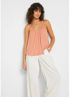 Top met spaghettibandjes van soepele viscose, bonprix