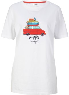 T-shirt met zijsplitten, korte mouw, bpc bonprix collection
