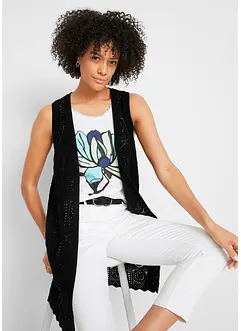 Lang vest van ajour, bonprix