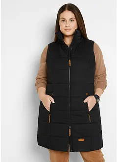 Lange bodywarmer met opstaande kraag, bonprix