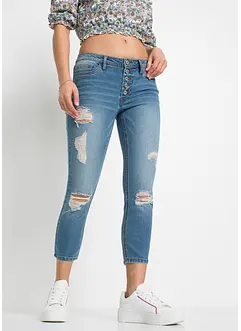 Cropped destroyed jeans, bonprix