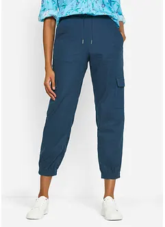 Cargo broek met linnen, bonprix