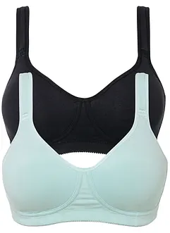 T-shirt bh zonder beugels met katoen (set van 2), bonprix