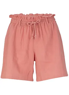 Paperbag short met linnen, bonprix