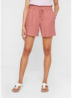 Paperbag short met linnen, bonprix