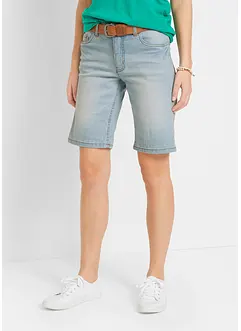 Mid waist jeans bermuda, straight, bonprix