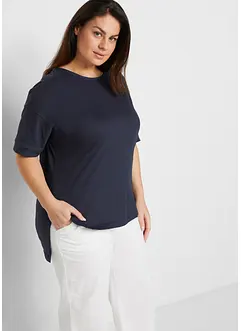 Oversized T-shirt met splitten opzij, bonprix