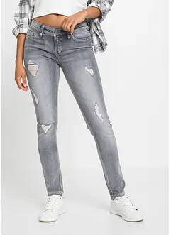 Skinny jeans met destroyed effecten, bonprix